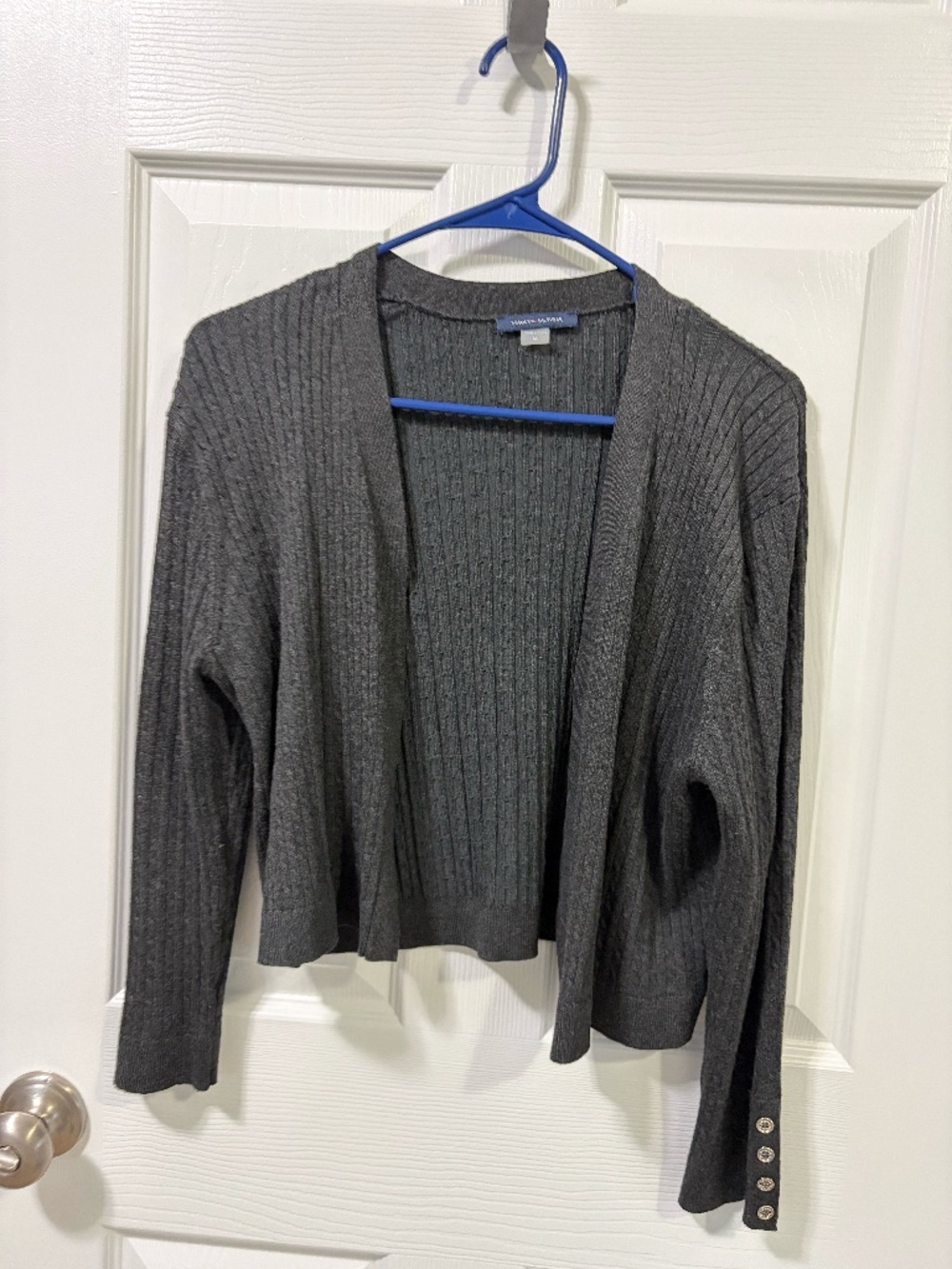 Ribbed knit cardigan